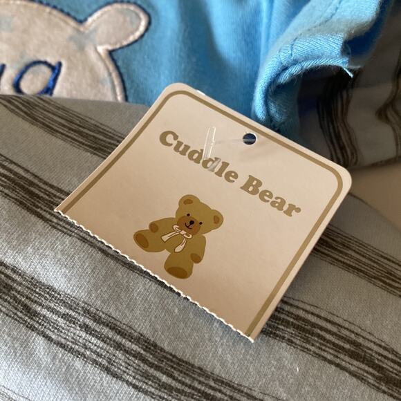 Boys Layette 6 mth LS, SS shirt, pants and hat cuddle bear HUG ME - Picture 6 of 6